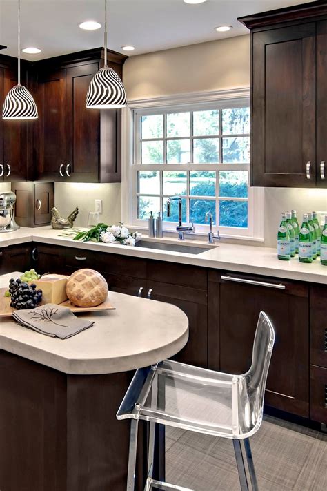 light countertops with dark cabinets